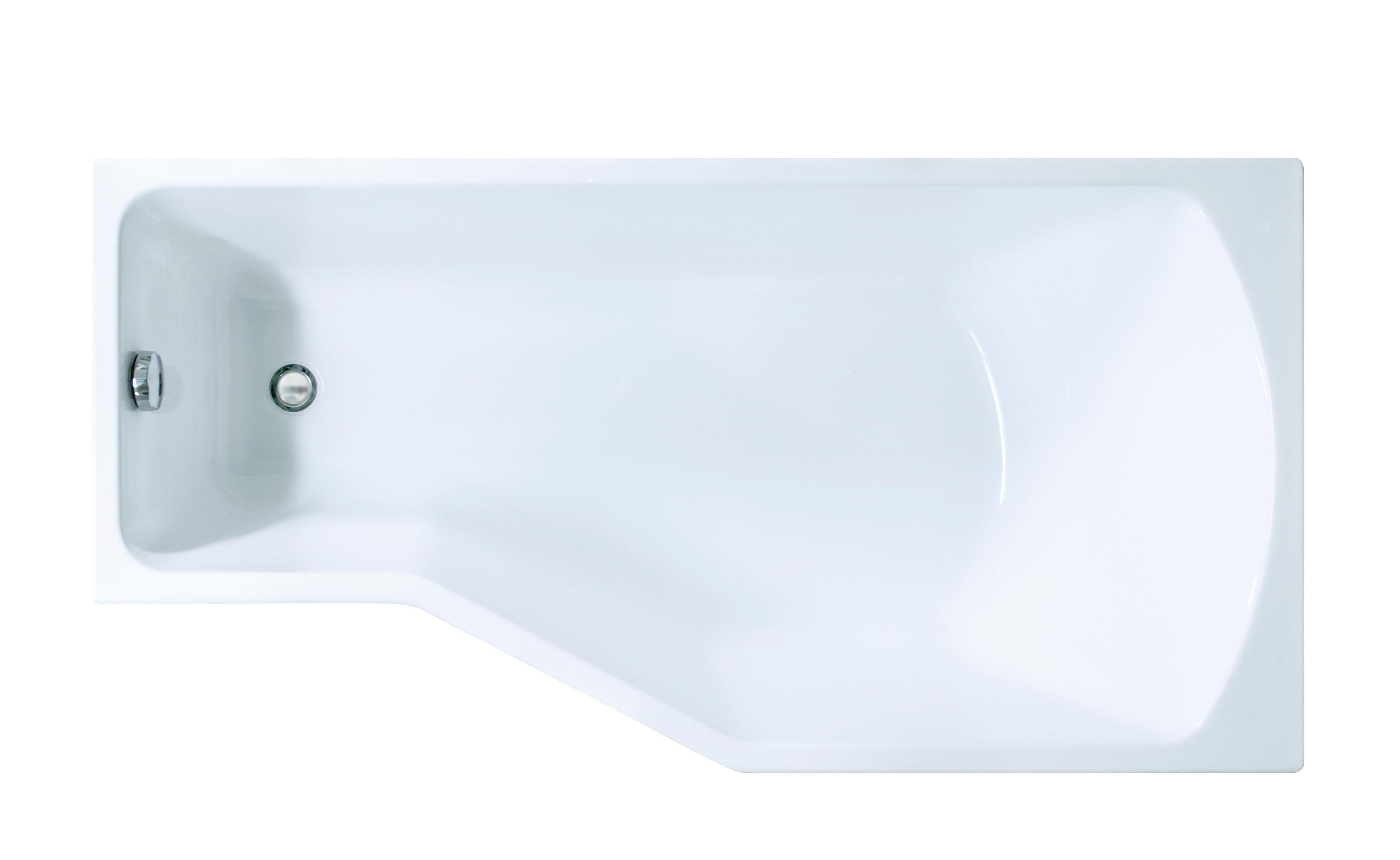 Ванна акриловая 150х 75 Convey (каркас + панель + слив + перелив) левая от интернет-магазина santehnicplus.ru 