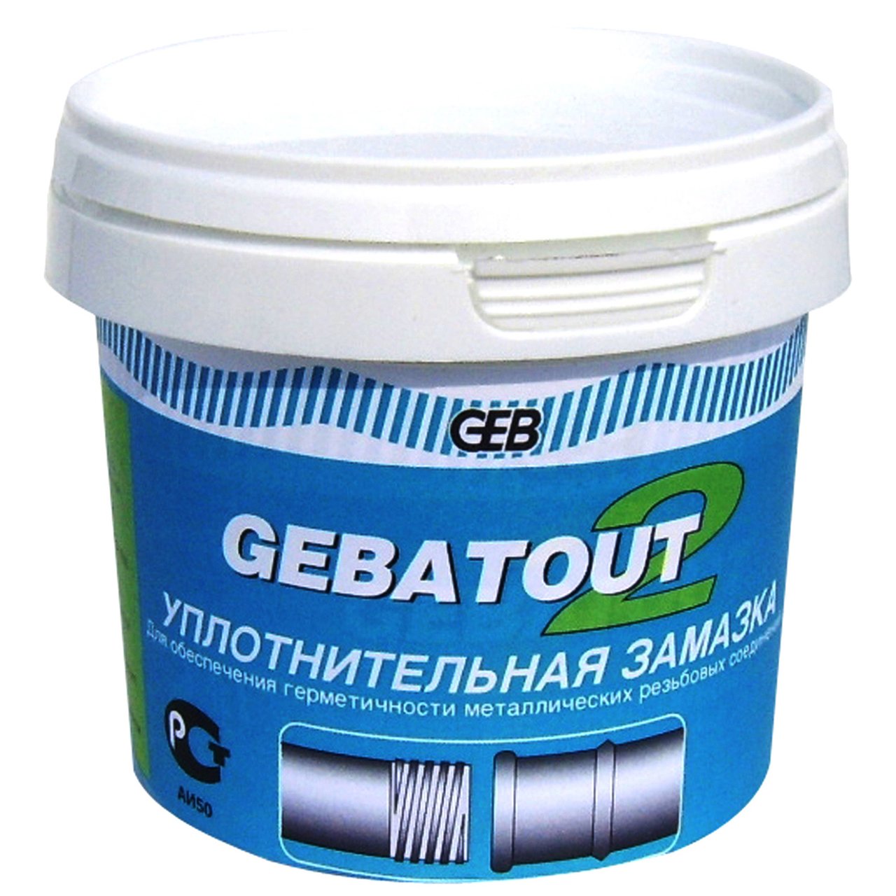 Паста уплотнительная "GEBATOUT" 500 гр от интернет-магазина santehnicplus.ru 