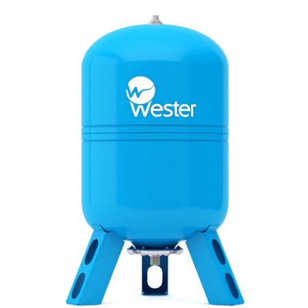 Гидроаккумулятор Wester WAV 35 (синий) вертикальный от интернет-магазина santehnicplus.ru 