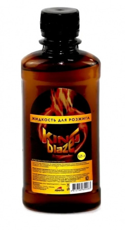 Жидкость для розжига 0,25л углеводород KING OF BLAZE от интернет-магазина santehnicplus.ru 